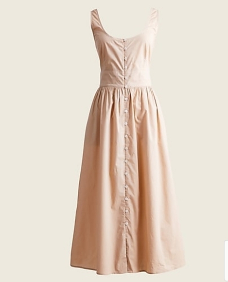 J Crew Button front Cotton Popplin Dress - Picture 6 of 14